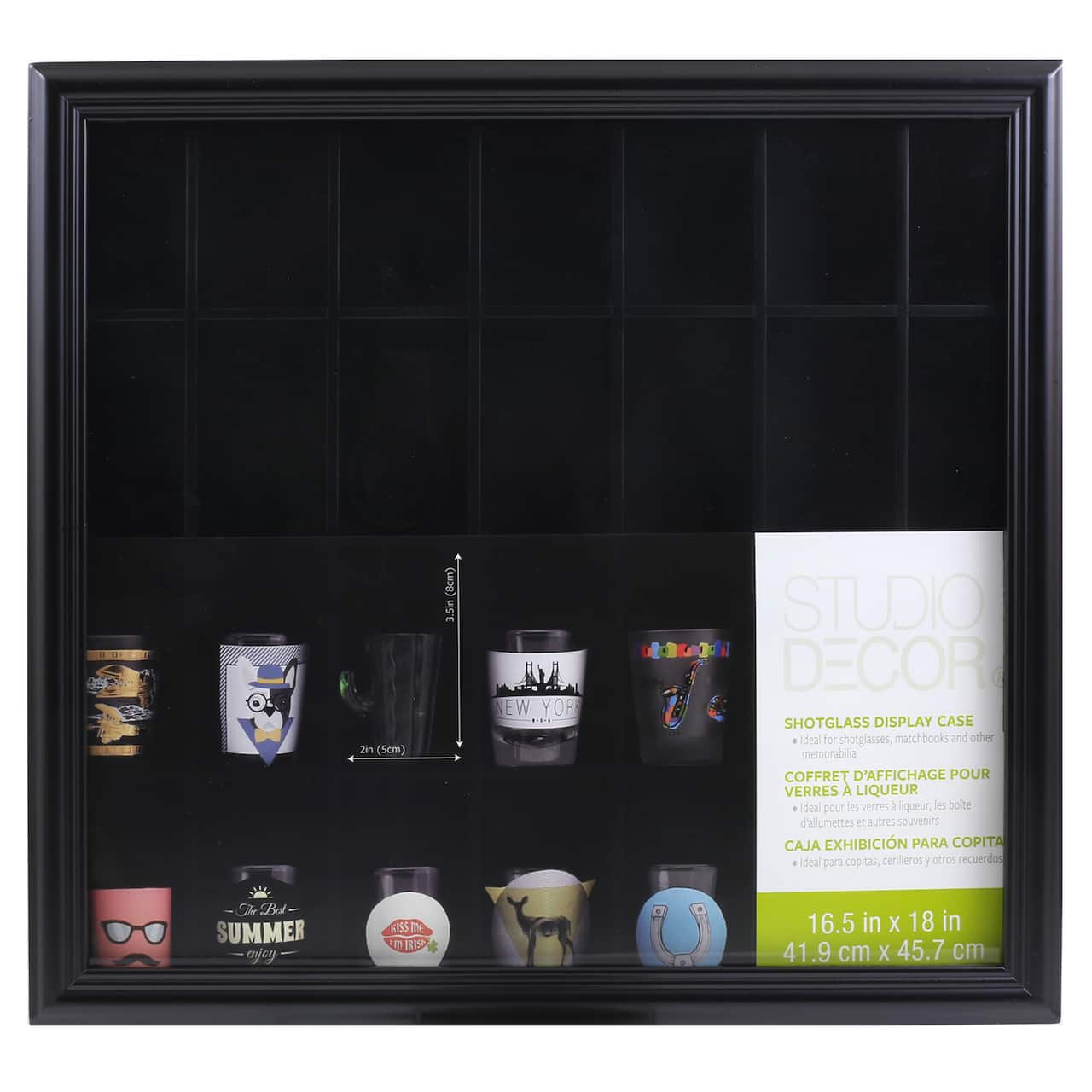 Shot Glass Display Case by Studio D&#xE9;cor&#xAE;